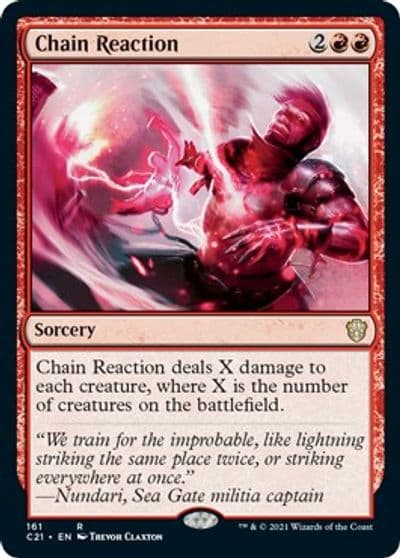 Chain Reaction Commander 2021 Magic card