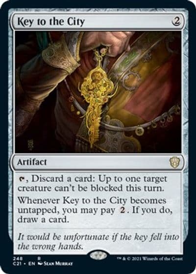 Key to the City Commander 2021 Magic card