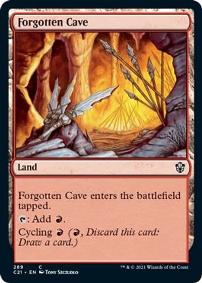 Forgotten Cave Commander 2021 Magic card