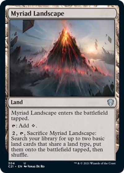 Myriad Landscape Commander 2021 Magic card