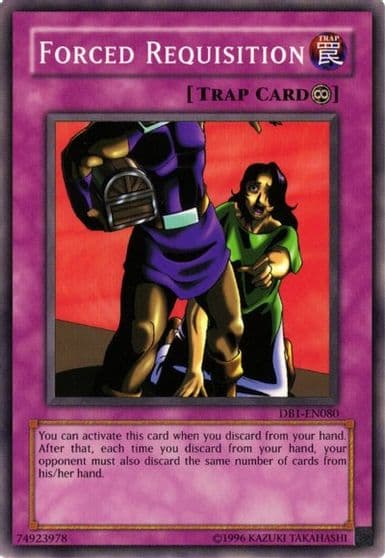 Forced Requisition Dark Beginning 1 Yu-Gi-Oh! card
