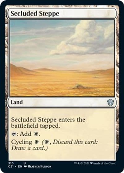 Secluded Steppe Commander 2021 Magic card