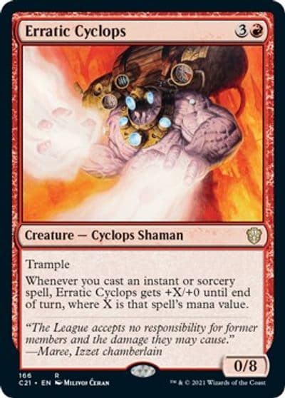 Erratic Cyclops Commander 2021 Magic card