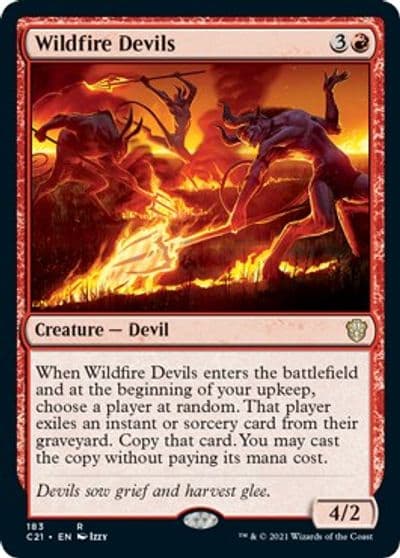 Wildfire Devils Commander 2021 Magic card