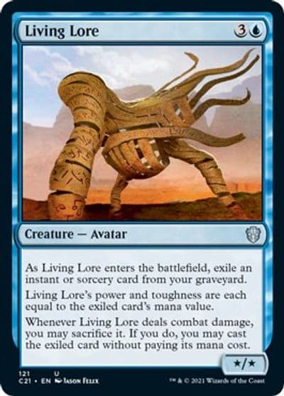 Living Lore Commander 2021 Magic card