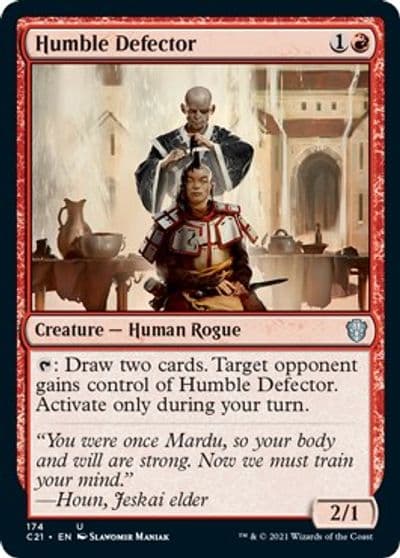 Humble Defector Commander 2021 Magic card