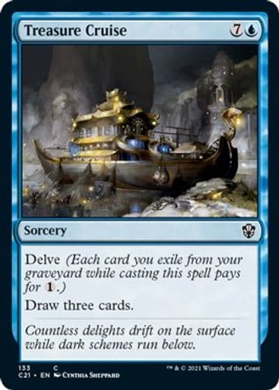 Treasure Cruise Commander 2021 Magic card