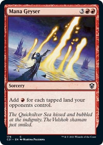 Mana Geyser Commander 2021 Magic card