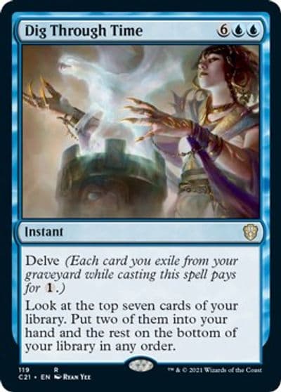 Dig Through Time Commander 2021 Magic card