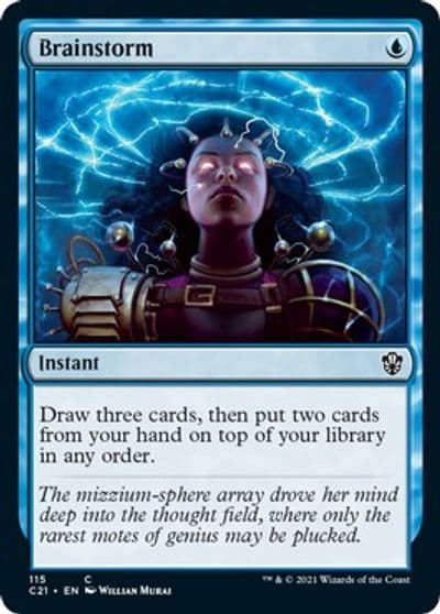 Brainstorm Commander 2021 Magic card