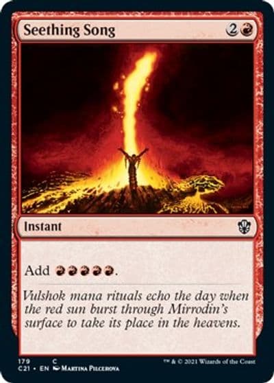 Seething Song Commander 2021 Magic card