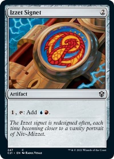 Izzet Signet Commander 2021 Magic card