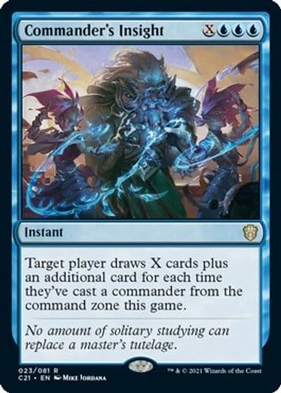 Commanders Insight Commander 2021 Magic card
