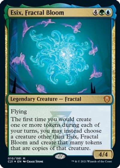 Esix Fractal Bloom Commander 2021 Magic card