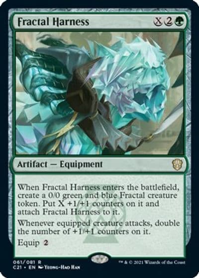 Fractal Harness Commander 2021 Magic card