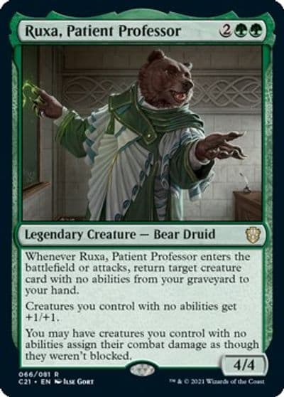 Ruxa Patient Professor Commander 2021 Magic card