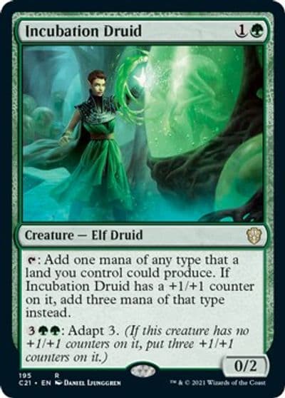 Incubation Druid Commander 2021 Magic card