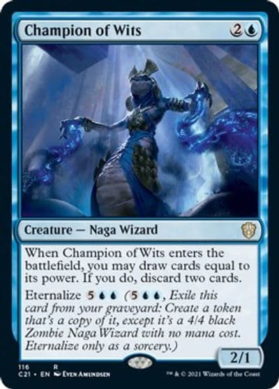 Champion of Wits Commander 2021 Magic card