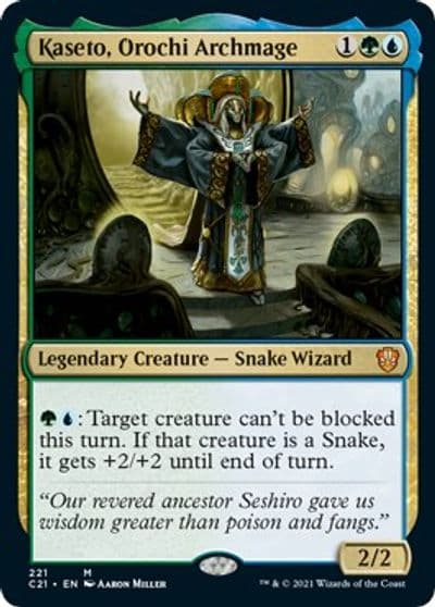 Kaseto Orochi Archmage Commander 2021 Magic card
