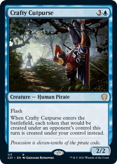 Crafty Cutpurse Commander 2021 Magic card
