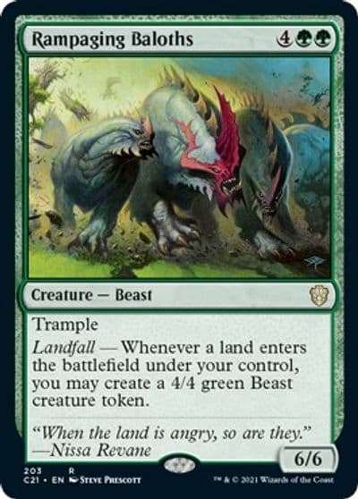 Rampaging Baloths Commander 2021 Magic card
