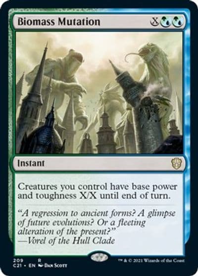 Biomass Mutation Commander 2021 Magic card
