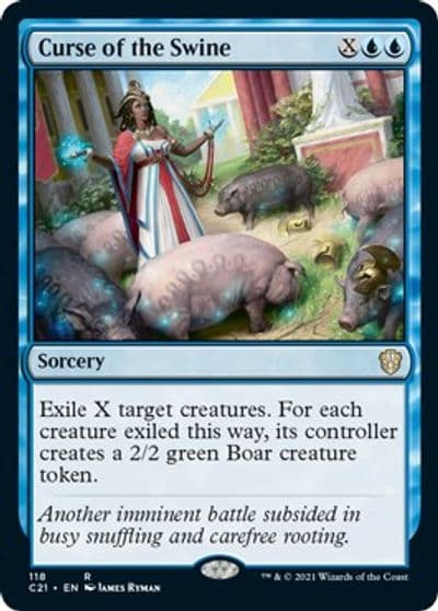 Curse of the Swine Commander 2021 Magic card