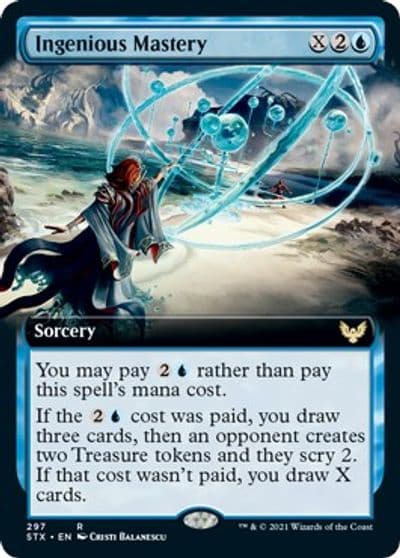 Ingenious Mastery Extended Art Strixhaven: School of Mages Magic card