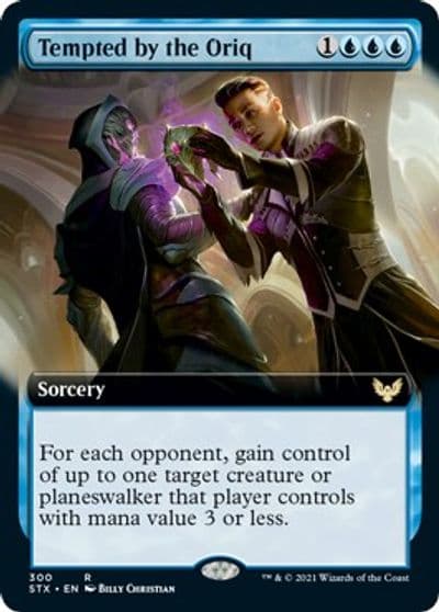 Tempted by the Oriq Extended Art Strixhaven: School of Mages Magic card