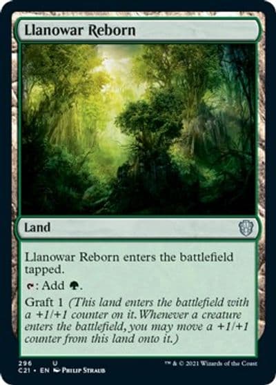 Llanowar Reborn Commander 2021 Magic card