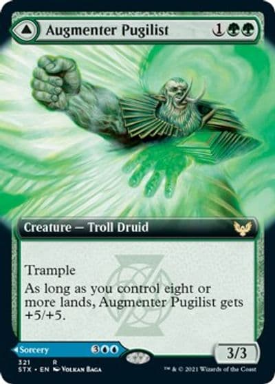 Augmenter Pugilist Extended Art Strixhaven: School of Mages Magic card
