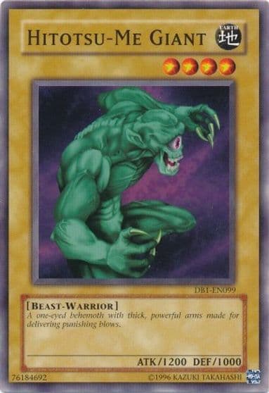 Hitotsu Me Giant Dark Beginning 1 Yu-Gi-Oh! card
