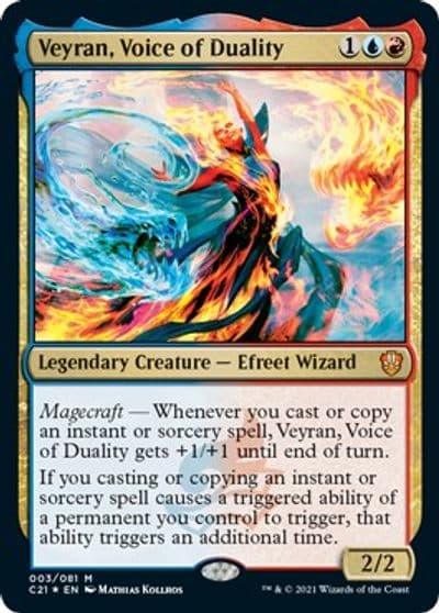 Veyran Voice of Duality Commander 2021 Magic card