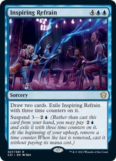 Inspiring Refrain Commander 2021 Magic card