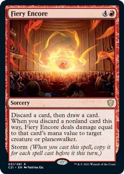 Fiery Encore Commander 2021 Magic card