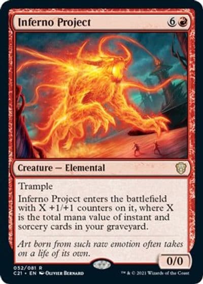 Inferno Project Commander 2021 Magic card