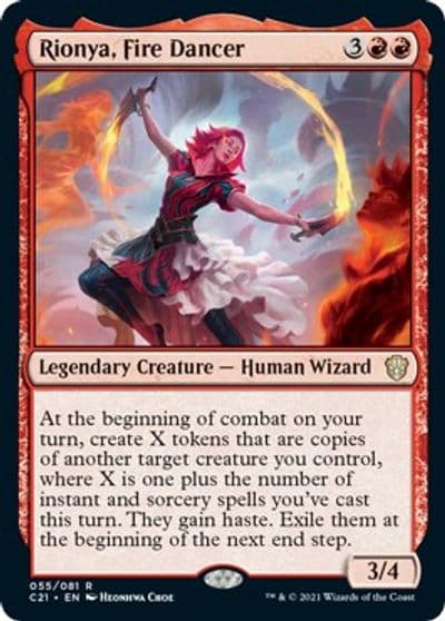 Rionya Fire Dancer Commander 2021 Magic card