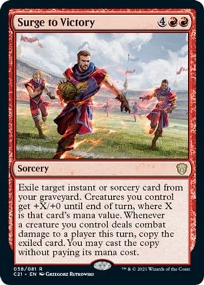 Surge to Victory Commander 2021 Magic card