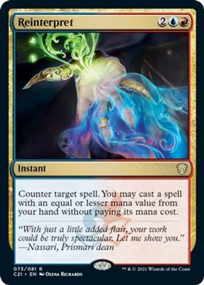 Reinterpret Commander 2021 Magic card
