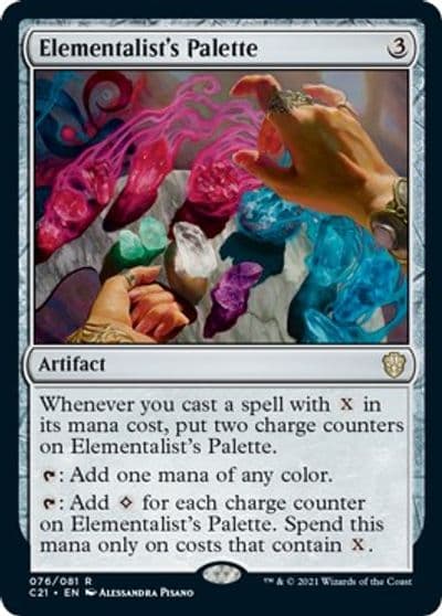 Elementalists Palette Commander 2021 Magic card