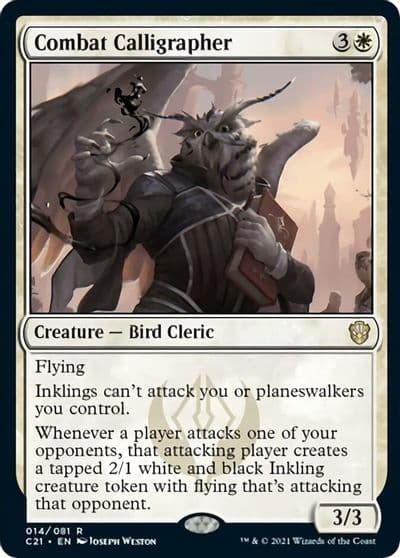 Combat Calligrapher Commander 2021 Magic card
