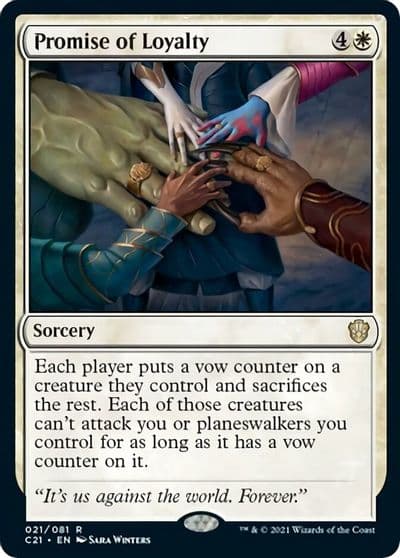 Promise of Loyalty Commander 2021 Magic card