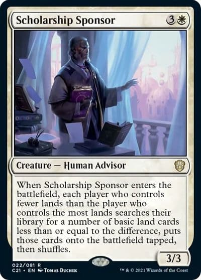 Scholarship Sponsor Commander 2021 Magic card