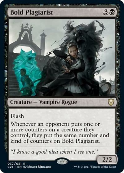 Bold Plagiarist Commander 2021 Magic card