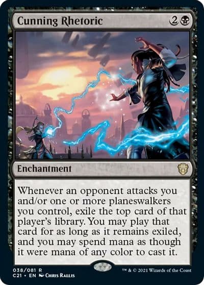 Cunning Rhetoric Commander 2021 Magic card