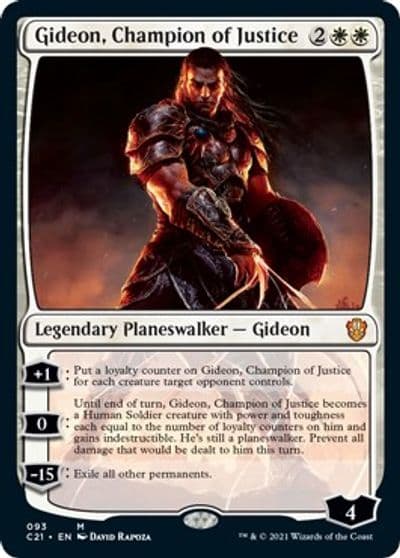 Gideon Champion of Justice Commander 2021 Magic card