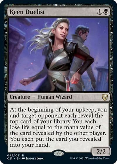 Keen Duelist Commander 2021 Magic card