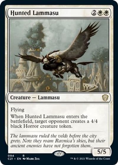 Hunted Lammasu Commander 2021 Magic card