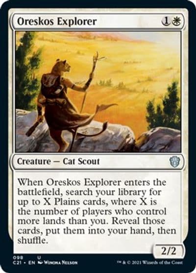 Oreskos Explorer Commander 2021 Magic card
