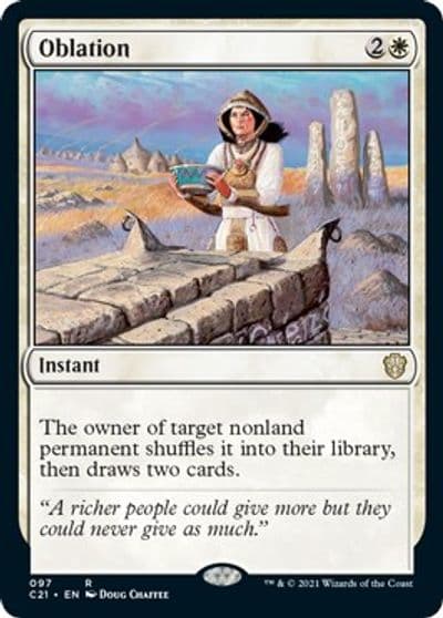 Oblation Commander 2021 Magic card